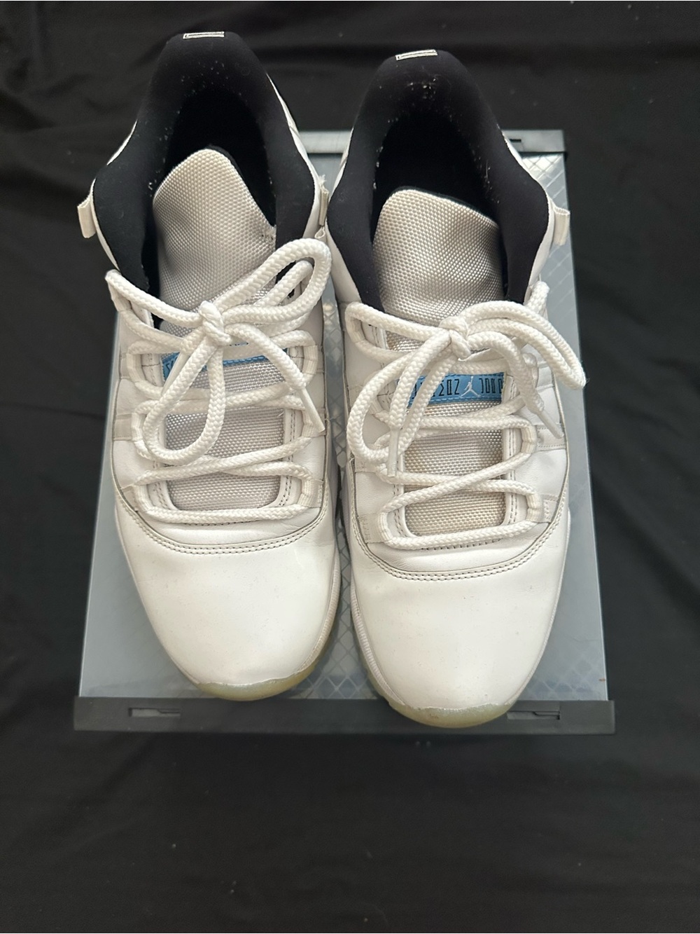Jordan White and Black Low-Top Sneakers